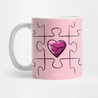 Broken Heart (large) Mug